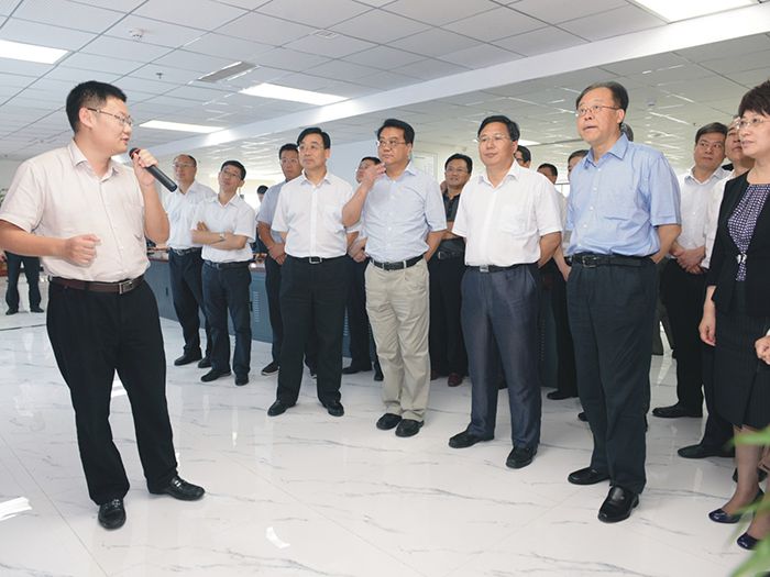 安徽省委常委、合肥市委书记吴存荣，合肥市党政代表团一行莅临我集团参观考察